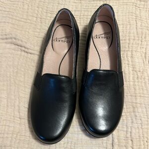 Dansko Addy Nappa black leather loafers